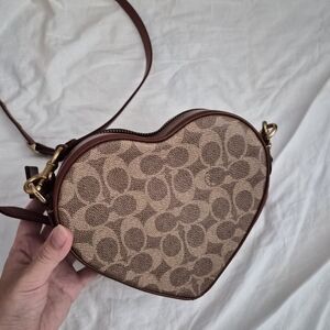 Coach Signature Heart Crossbody Bag